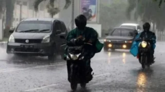 Ilustrasi hujan lebat di wilayah Jawa Barat