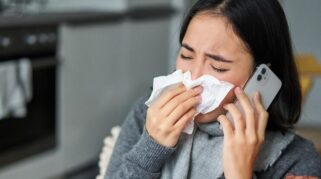 Ilustrasi penderita flu