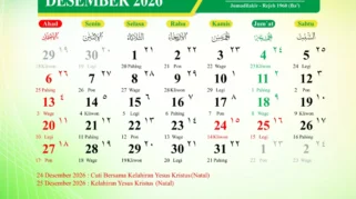 Kalender Jawa Bulan Desember 2026 (Foto: dok. Aceh Kemenag)