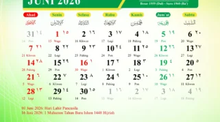 Kalender Jawa Bulan Juni 2026 (Foto: dok. Aceh Kemenag)
