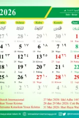 Kalender Jawa Bulan Mei 2026 (Foto: dok. Aceh Kemenag)