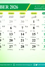 Kalender Jawa Bulan Oktober 2026 (Foto: dok. Aceh Kemenag)
