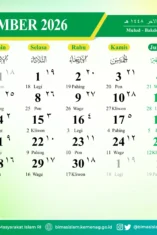 Kalender Jawa Bulan September 2026 (Foto: dok. Aceh Kemenag)