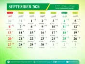 Kalender Jawa Bulan September 2026 (Foto: dok. Aceh Kemenag)
