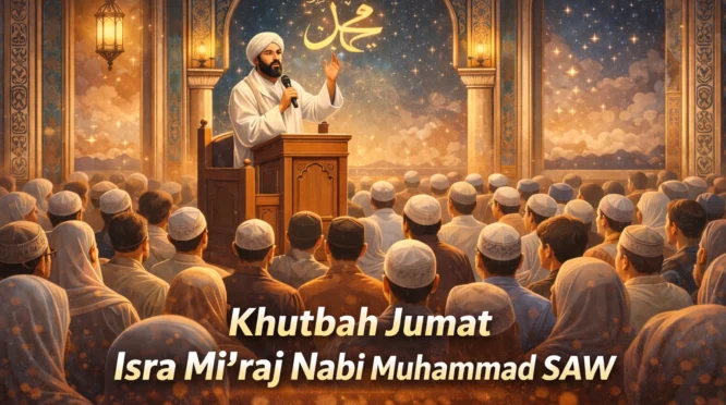 Ilustrasi khutbah Jumat dalam rangka peringatan Isra Mi’raj Nabi Muhammad SAW