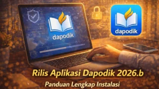 Ilustrasi rilis aplikasi Dapodik 2026.b dan panduan instalasi