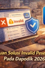 Ilustrasi panduan solusi data peserta didik invalid pada Dapodik 2026.b