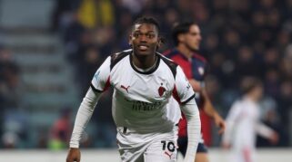 Rafael Leao cetak gol penentu kemenangan AC Milan atas Cagliari