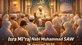ilustrasi Peringatan Isra Miraj Nabi Muhammad SAW 2026 di masjid