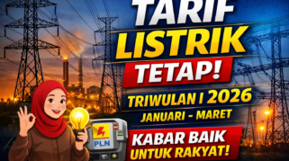 tarif listrik nasional Januari–Maret 2026