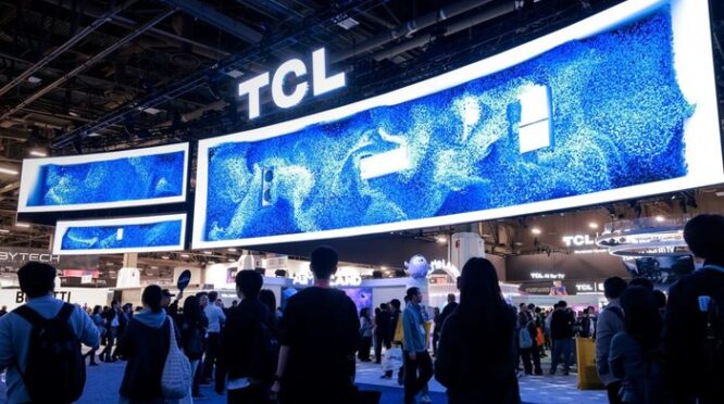 Grafik pangsa pasar TV global November 2025