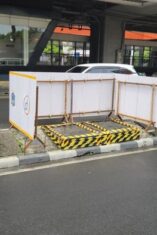 Pembongkaran tiang monorel Rasuna Said Jakarta Selatan