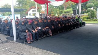 upacara pergeseran pejabat di lingkungan pemkab banyuwangi