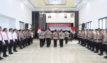 upacara serah terima jabatan polresta banyuwangi