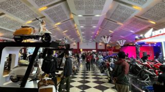 Booth sepeda motor di pameran IIMS 2026