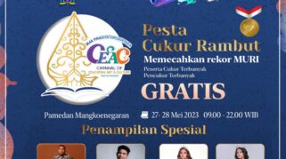 Pecahkan 3 Rekor Muri, Gibran Adakan Pesta Cukur Rambut Gratis Di Lapangan Parkir Mangkunegaran