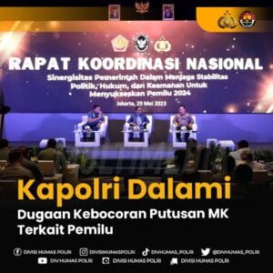 Kapolri Dalami Dugaan Kebocoran Putusan MK Terkait Pemilu Yang Diungkapkan Denny Indrayana