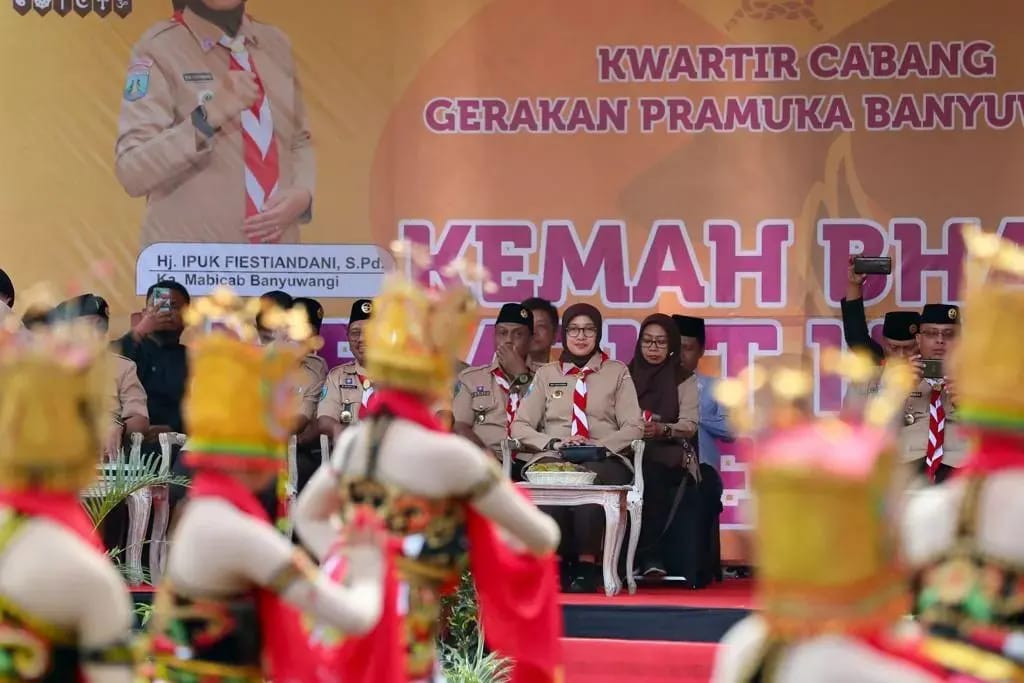 Pramuka Lintas Agama Menggelar Kemah Bhakti Merajut Harmoni dalam Kebhinekaan di Wana Jeongmara Campuhan Banyuwangi