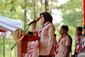 Pramuka Lintas Agama Menggelar Kemah Bhakti Merajut Harmoni dalam Kebhinekaan di Wana Jeongmara Campuhan Banyuwangi