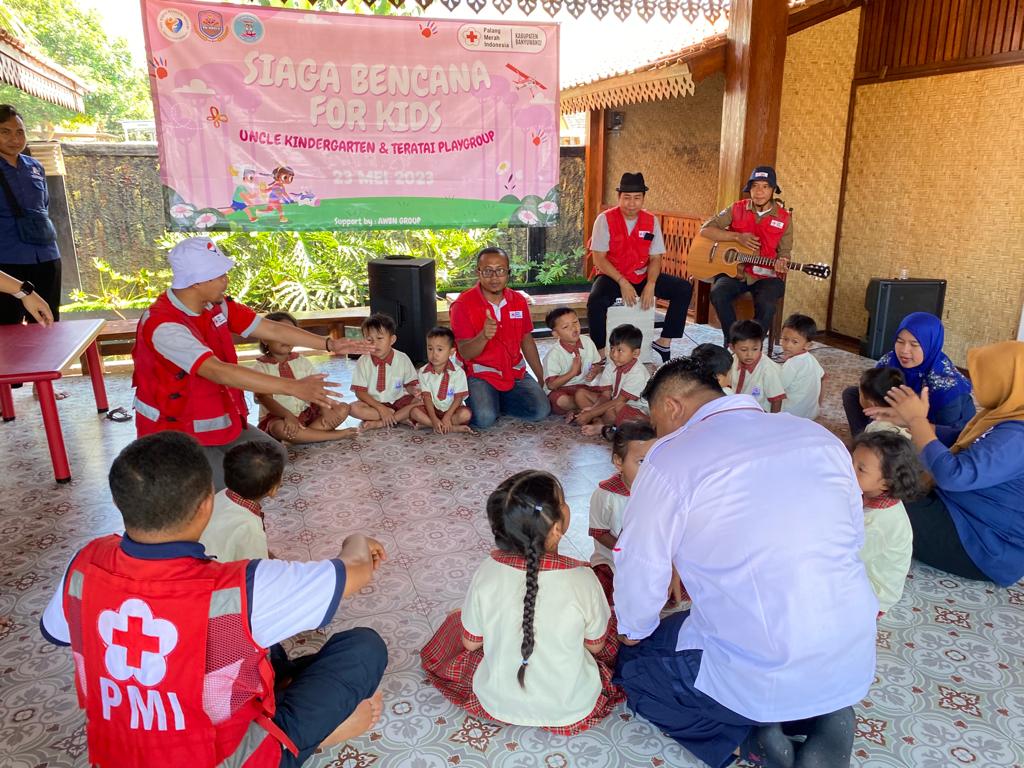 Siaga Bencana For Kids: PMI Banyuwangi & Paud TK Teratai Siapkan Generasi Siaga Bencana Sejak Dini