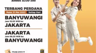 Jadwal Penerbangan Terbaru Bandara Blimbingsari Banyuwangi Bersama Maskapai Super Air Jet (Airbus A320-200) di Banyuwangi