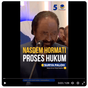 Video Pernyataan Ketum NasDem: Usai Ditetapkannya Menkominfo Johnny G Plate Sebagai Tersangka