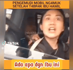 Beredar Video Seorang Pengendara Wanita Marah-Marah Setelah Menabrak Ibu Hamil