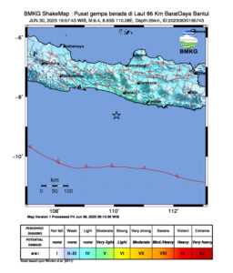 lokasi titik gempa jogjakarta
