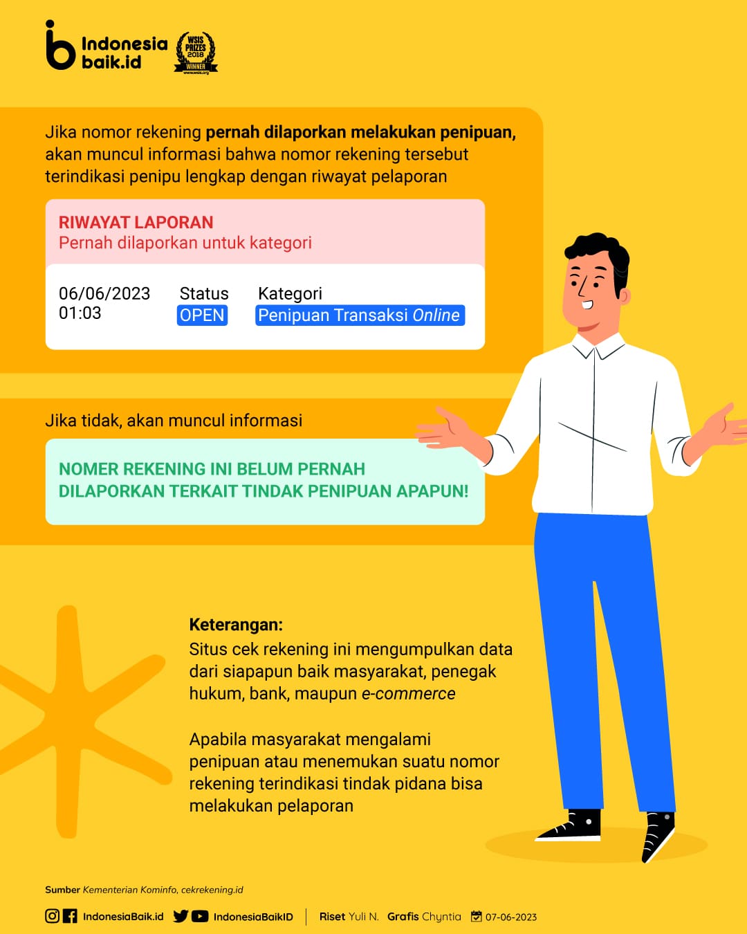 Kominfo Luncurkan Portal Cek Rekening Untuk Mencegah Penipuan Online