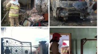 Gerak Cepat Damkar Banyuwangi Di Dua Tempat Berbeda di Banyuwangi