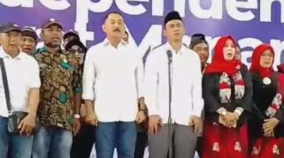 Disaksikan 700 relawan, Yusuf Widyatmoko – Zaenuri Deklarasikan Jadi Bakal Cabup-Cawabup Independen Banyuwangi 2024 di Banyuwangi