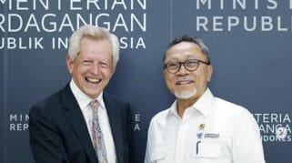 Menteri Perdagangan dengan Utusan Dagang Inggris
