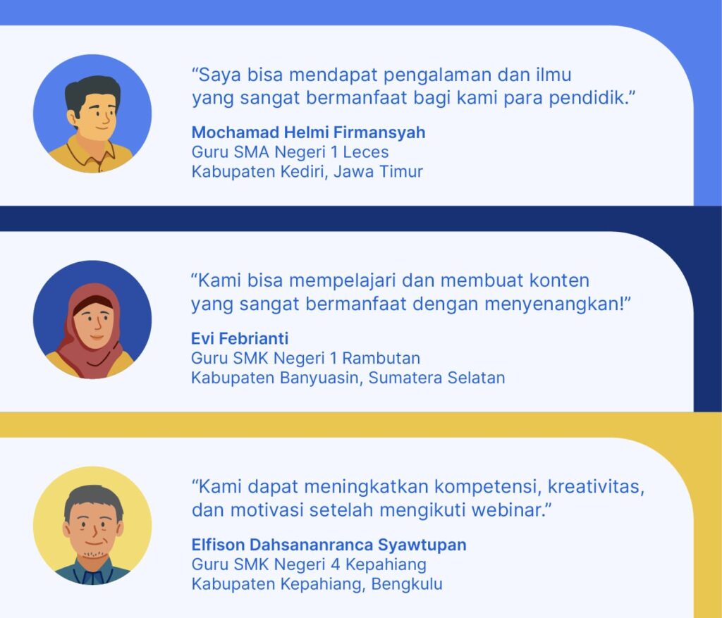 webinar berantai bersama komunitas belajar