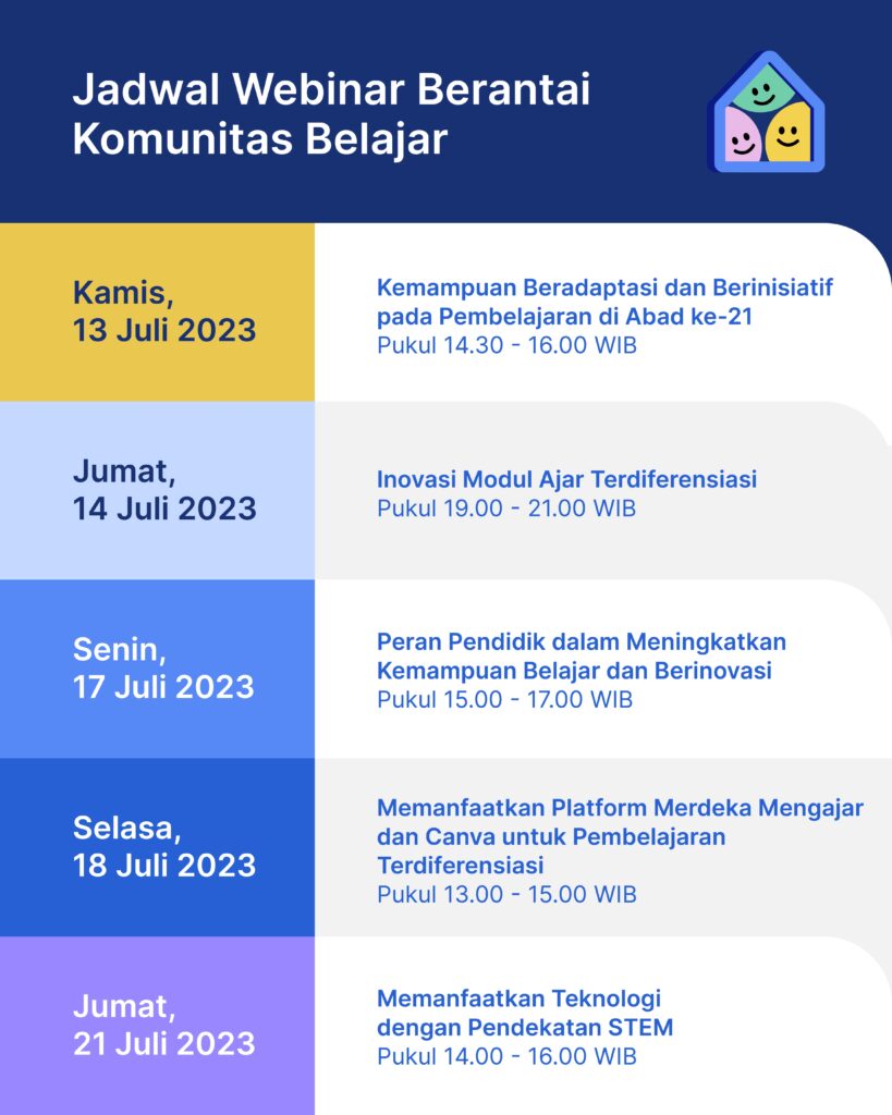 webinar berantai bersama komunitas belajar