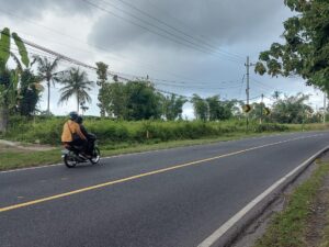 Guard rail di selatan tambong yang hilang