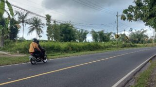 Guard rail di selatan tambong yang hilang