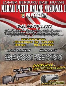 Lomba Berburu Babi Hutan Online Merah Putih Nasional I