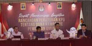 Rapat KPU terkait dana kampanye