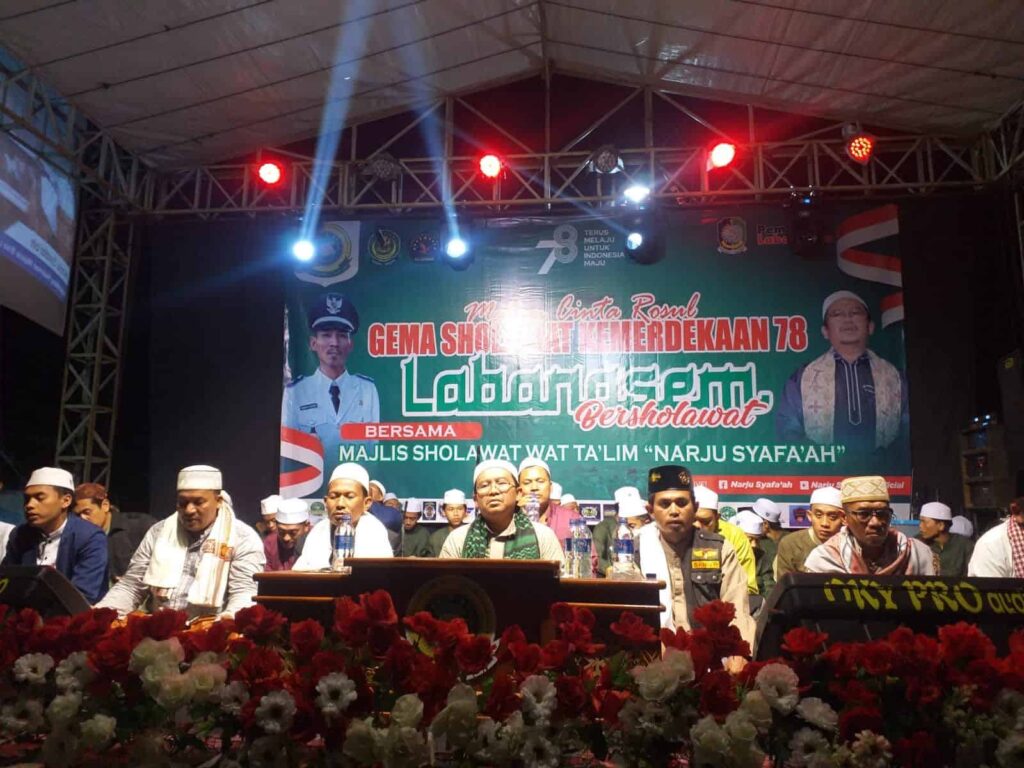HUT RI ke 78 Desa Labanasem, Menggelar "Sholawat Kemerdekaan"
