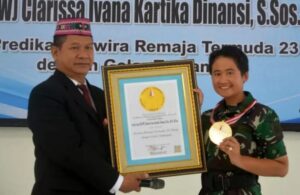 Letda Laut Clarissa Ivana Kartika Dinansi, Menerima Penghargaan dari Leprid