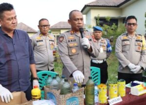 Polisi Gerebek Gudang Pengoplosan BBM Ilegal di OKU