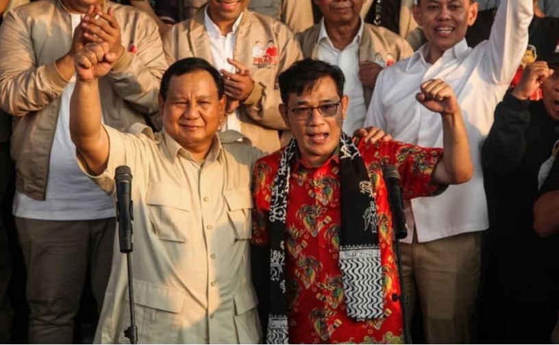 Budiman Sudjatmiko Resmi Dukung Prabowo Subianto Sebagai Bakal Calon Presiden di Pilpres 2024 deklarasi relawan Prabowo-Budiman Bersatu