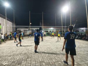 Tim Voli desa Labanasem memasuki final turnamen voli SE kecamatan Kabat