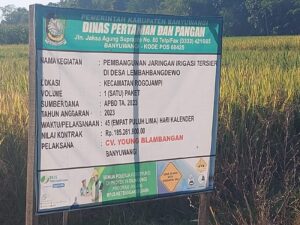 Proyek Irigasi Diduga Tidak Sesuai Spesifikasi