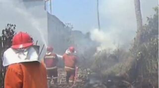 Kebakaran Lahan di Kompleks Perum Sarimulyo