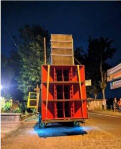 Sound System Raksasa Terbakar Hebat di Karnaval Desa Mangaran