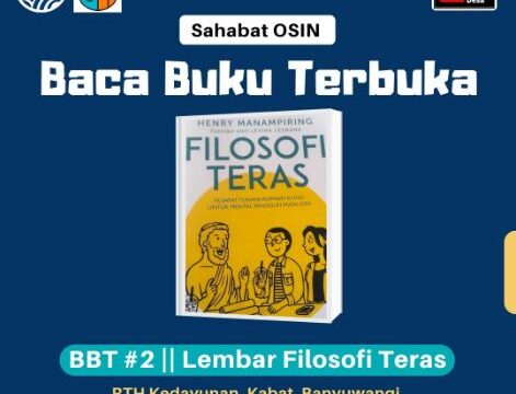 baca buku terbuka, filosofi teras