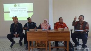 rapat panitia Porseni MI Provinsi Jawa Timur di MI Darun Najah Banyuwangi