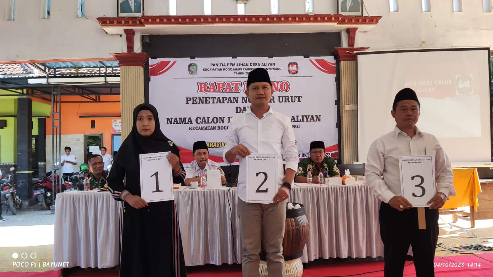 Pilkades Desa Aliyan 2023: Penetapan Nomor Urut Calon Kepala Desa Penetapan Nomor Urut Calon Kepala Desa Aliyan