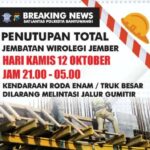 Penutupan Jembatan Wirolegi Jember: Satlantas Polresta Banyuwangi Berikan Himbauan Alternatif Jalur